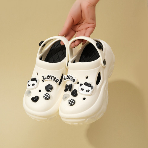 新時尚松糕底洞洞鞋女款厚底增高防滑網紅可愛沙灘涼拖鞋外穿夏季 新時尚松糕底洞洞鞋女款厚底增高防滑網紅可愛沙灘涼拖鞋外穿夏季