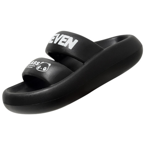 勃墾厚底兩穿涼拖鞋女外穿時尚新款軟底一字拖鞋沙灘涼鞋