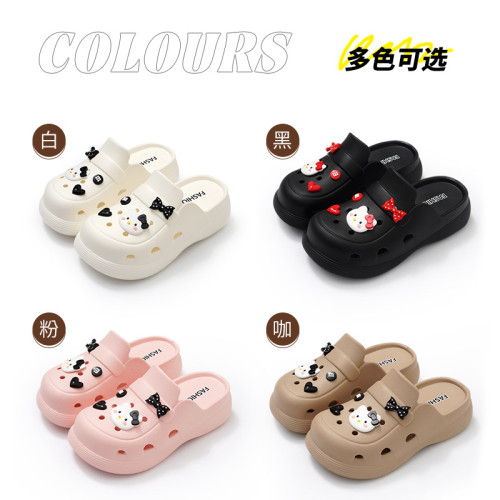 踩屎感洞洞鞋女夏季外穿2025新款厚底透氣防滑防臭包頭涼拖鞋 踩屎感洞洞鞋女夏季外穿2025新款厚底透氣防滑防臭包頭涼拖鞋