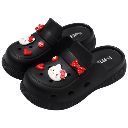 踩屎感洞洞鞋女夏季外穿2025新款厚底透氣防滑防臭包頭涼拖鞋 踩屎感洞洞鞋女夏季外穿2025新款厚底透氣防滑防臭包頭涼拖鞋