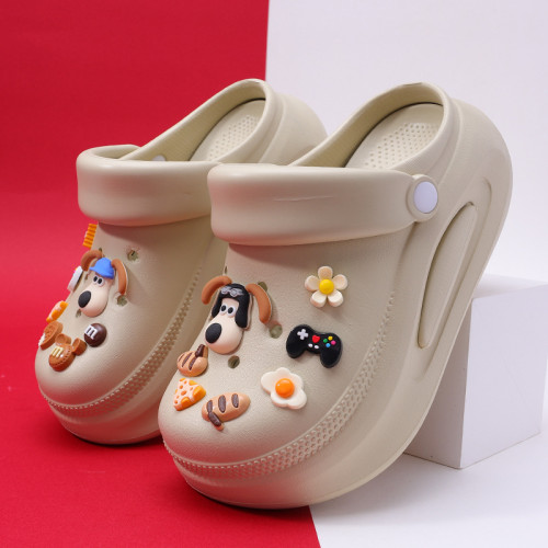 可拆卸厚底洞洞鞋女夏新款居家防滑增高沙灘踩屎感卡通涼拖鞋外穿 可拆卸厚底洞洞鞋女夏新款居家防滑增高沙灘踩屎感卡通涼拖鞋外穿