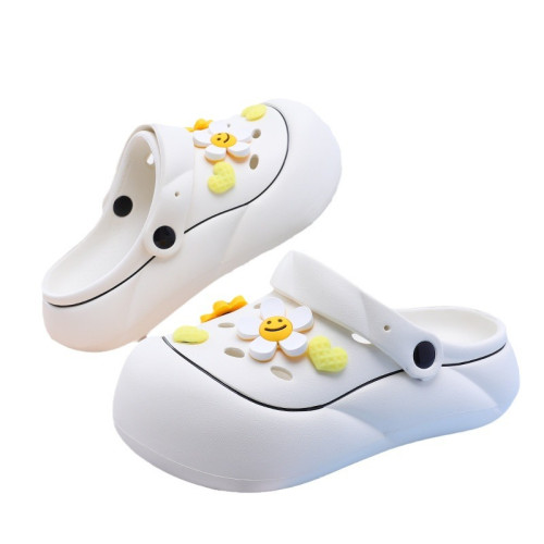 太陽花洞洞鞋女夏季厚底防滑涼拖鞋夏天兩穿包頭拖鞋女外穿踩屎感 太陽花洞洞鞋女夏季厚底防滑涼拖鞋夏天兩穿包頭拖鞋女外穿踩屎感