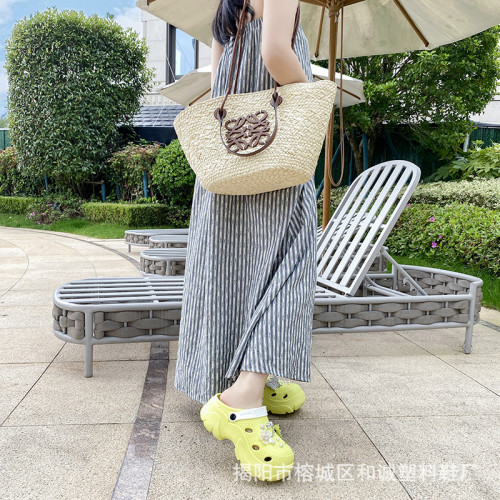 洞洞鞋女款夏季外穿EVA踩屎感防滑防臭厚底增高新款包頭 涼拖鞋女 洞洞鞋女款夏季外穿EVA踩屎感防滑防臭厚底增高新款包頭 涼拖鞋女