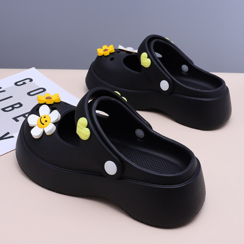 瑪麗珍洞洞鞋女款外穿涼鞋夏款2024新款防滑包頭厚底太陽花涼拖鞋 瑪麗珍洞洞鞋女款外穿涼鞋夏款2024新款防滑包頭厚底太陽花涼拖鞋