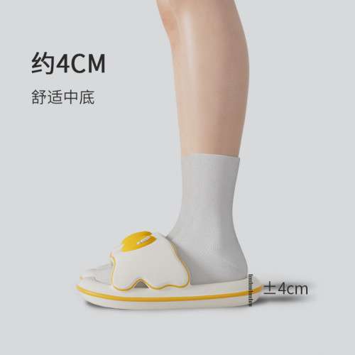 荷包蛋拖鞋女夏季外穿2024新款可愛ins風厚底透氣女士涼拖鞋耐穿