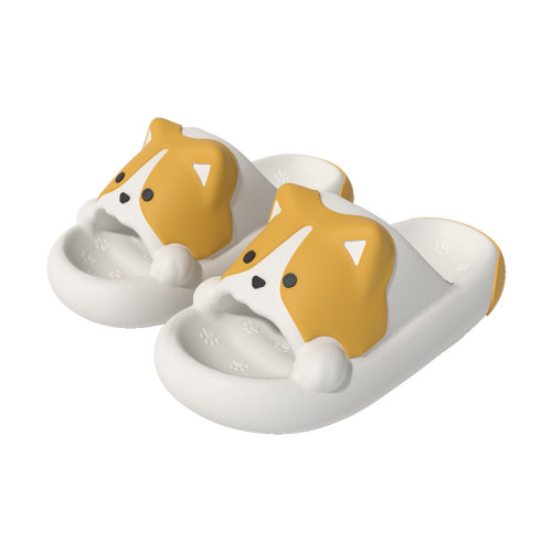 新款柯基拖鞋女夏季軟底防滑浴室穿居家外穿可愛踩屎感情侶涼拖鞋