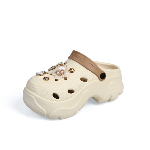 泡芙洞洞鞋女厚底增高沙灘鞋防滑軟底拖鞋雲朵EVA洞洞外穿涼鞋女 泡芙洞洞鞋女厚底增高沙灘鞋防滑軟底拖鞋雲朵EVA洞洞外穿涼鞋女