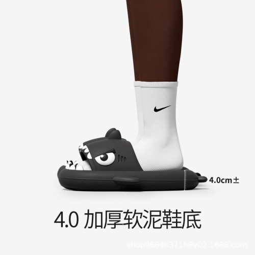 大眼睛鯊魚拖鞋夏款二代4.0厚底爆款EVA涼拖鞋男女情侶款 大眼睛鯊魚拖鞋夏款二代4.0厚底爆款EVA涼拖鞋男女情侶款