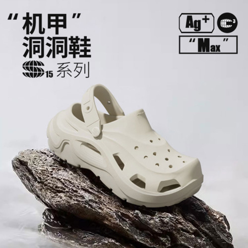 機甲洞洞鞋男夏季外穿DIY防滑透氣EVA涼拖女沙灘鞋綁帶包頭拖鞋 機甲洞洞鞋男夏季外穿DIY防滑透氣EVA涼拖女沙灘鞋綁帶包頭拖鞋