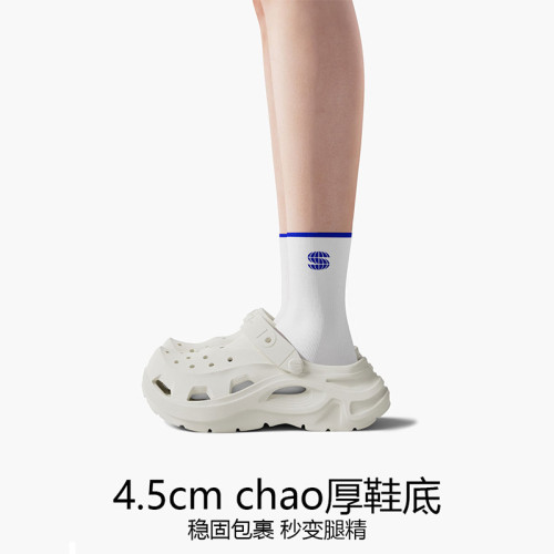 機甲洞洞鞋男夏季外穿DIY防滑透氣EVA涼拖女沙灘鞋綁帶包頭拖鞋 機甲洞洞鞋男夏季外穿DIY防滑透氣EVA涼拖女沙灘鞋綁帶包頭拖鞋