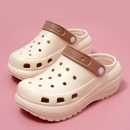 eva洞洞鞋光輪踩屎感女新款增高涼鞋松糕厚底外穿包頭沙灘涼拖鞋 eva洞洞鞋光輪踩屎感女新款增高涼鞋松糕厚底外穿包頭沙灘涼拖鞋