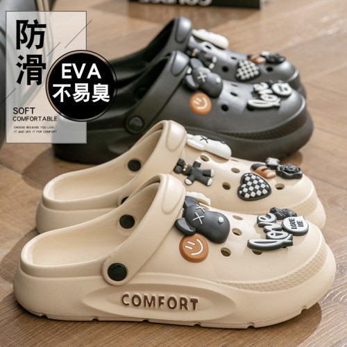 情侶洞洞鞋女士夏季2024新款戶外防滑耐磨不臭腳eva涼拖鞋男外穿 情侶洞洞鞋女士夏季2024新款戶外防滑耐磨不臭腳eva涼拖鞋男外穿