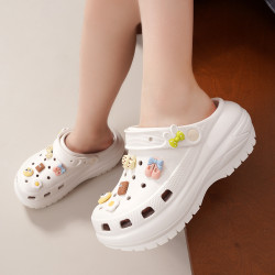 eva洞洞鞋防滑厚底cross洞洞鞋光輪經典爆款增高