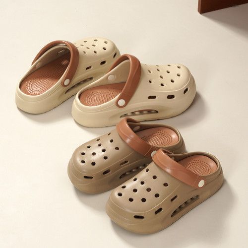 EVA洞洞鞋女款夏季外穿踩屎感增高厚底5CM防滑時尚網紅可愛沙灘鞋 EVA洞洞鞋女款夏季外穿踩屎感增高厚底5CM防滑時尚網紅可愛沙灘鞋