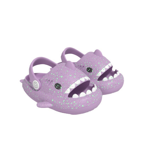 鯊魚夜光兒童拖鞋男夏外穿防撞卡通可愛涼拖鞋小童寶寶星空洞洞鞋 鯊魚夜光兒童拖鞋男夏外穿防撞卡通可愛涼拖鞋小童寶寶星空洞洞鞋