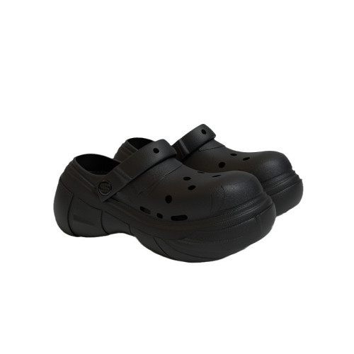 洞洞鞋厚底女夏季外穿防滑透氣增高eva涼拖鞋百搭軟底沙灘拖鞋女