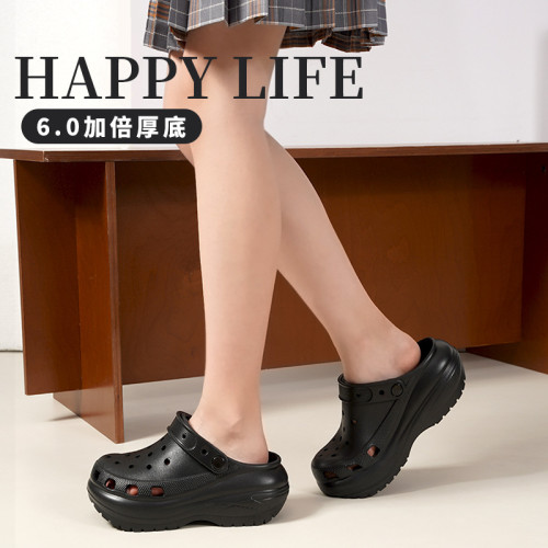 cross洞洞鞋踩屎感女厚底洞洞鞋爆款光輪洞洞鞋女式 cross洞洞鞋踩屎感女厚底洞洞鞋爆款光輪洞洞鞋女式