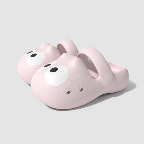 新款大眼貓拖鞋女夏季厚底防滑居家軟萌少女心外穿可愛包頭涼拖鞋