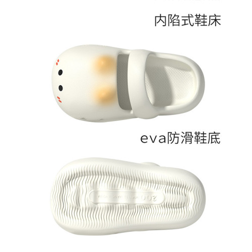 大眼貓可愛拖鞋女夏季包頭防撞厚底少女心家居家外穿沙灘涼拖