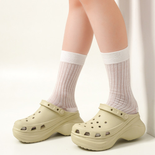 Cross洞洞鞋經典鯨魚女士涼拖鞋厚底增高沙灘鞋 Cross洞洞鞋經典鯨魚女士涼拖鞋厚底增高沙灘鞋