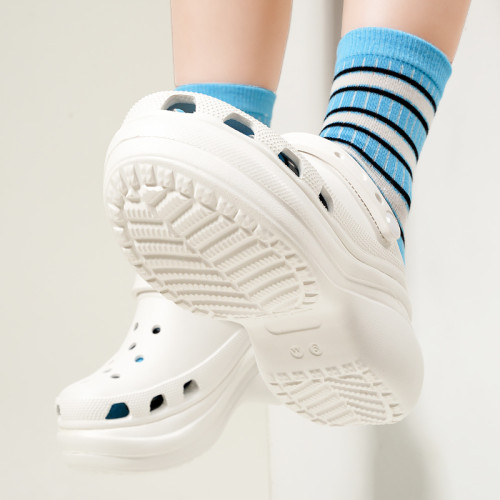 Cross洞洞鞋經典鯨魚女士涼拖鞋厚底增高沙灘鞋 Cross洞洞鞋經典鯨魚女士涼拖鞋厚底增高沙灘鞋