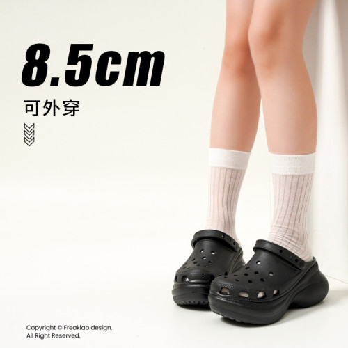 Cross洞洞鞋經典鯨魚女士涼拖鞋厚底增高沙灘鞋 Cross洞洞鞋經典鯨魚女士涼拖鞋厚底增高沙灘鞋