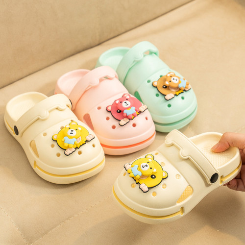 兒童涼拖鞋女童夏季中小童寶寶室內軟底防滑卡通小男孩包頭洞洞鞋 兒童涼拖鞋女童夏季中小童寶寶室內軟底防滑卡通小男孩包頭洞洞鞋