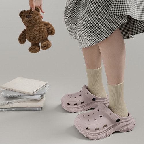 可愛洞洞鞋女夏季增高涼拖鞋防滑透氣少女心沙灘拖鞋女外穿可DIY 可愛洞洞鞋女夏季增高涼拖鞋防滑透氣少女心沙灘拖鞋女外穿可DIY