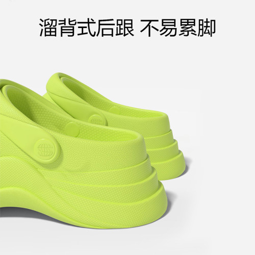 甜筒浪潮洞洞鞋女厚底夏季外穿增高修腿透氣軟底DIY沙灘拖鞋戶外 甜筒浪潮洞洞鞋女厚底夏季外穿增高修腿透氣軟底DIY沙灘拖鞋戶外