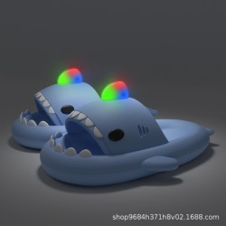 店全球版權閃亮鯊魚拖鞋夏季男女款爆款EVA拖鞋