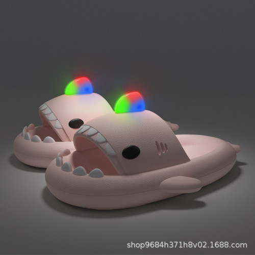 店全球版權閃亮鯊魚拖鞋夏季男女款爆款EVA拖鞋