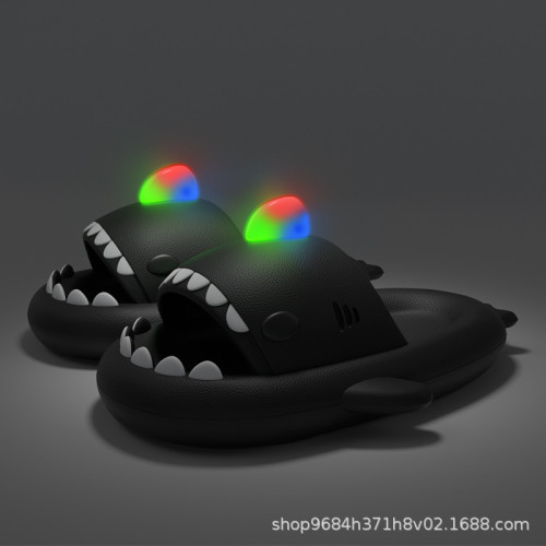 店全球版權閃亮鯊魚拖鞋夏季男女款爆款EVA拖鞋