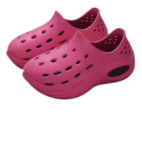 多巴胺厚底洞洞鞋女2024新款夏季外穿增高沙灘防滑防臭包頭涼鞋男 多巴胺厚底洞洞鞋女2024新款夏季外穿增高沙灘防滑防臭包頭涼鞋男