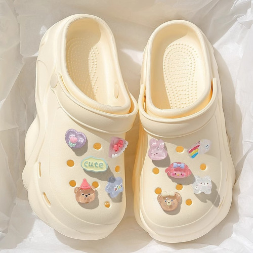 5.0厚底洞洞鞋女夏季外穿增高防滑可愛DIY沙灘踩屎感包頭涼拖鞋女 5.0厚底洞洞鞋女夏季外穿增高防滑可愛DIY沙灘踩屎感包頭涼拖鞋女