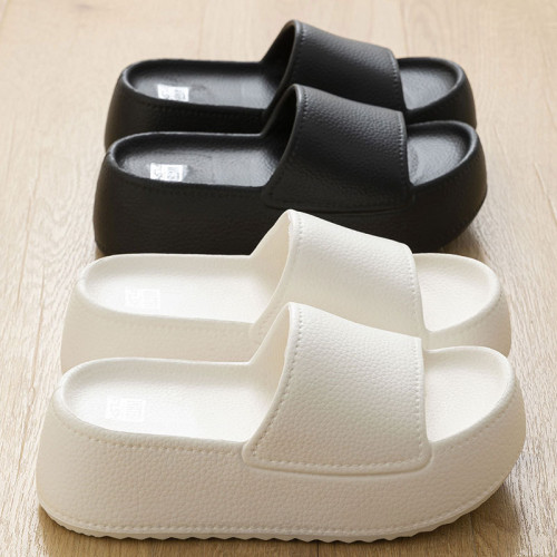 簡約厚底拖鞋女夏季新款外穿增高踩屎感EVA居家浴室防滑涼拖鞋女 簡約厚底拖鞋女夏季新款外穿增高踩屎感EVA居家浴室防滑涼拖鞋女