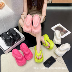 踩屎感厚底女拖鞋外穿夏季韓版ins潮仙女風人字拖休閒拖鞋