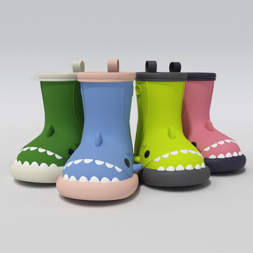 鯊魚雨鞋兒童夏季防滑軟底小童寶寶卡通幼兒中筒雨靴親子水鞋男童 鯊魚雨鞋兒童夏季防滑軟底小童寶寶卡通幼兒中筒雨靴親子水鞋男童