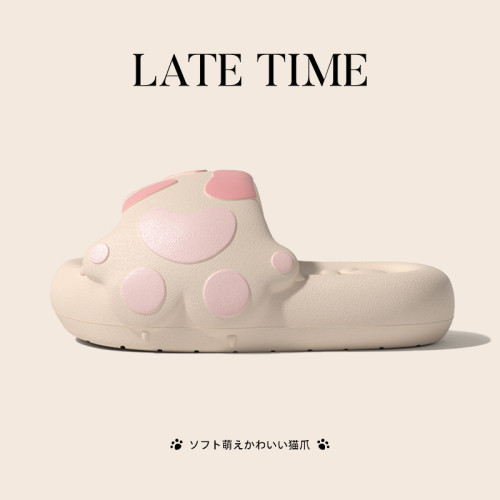 可愛萌寵貓爪拖鞋女夏季室內居家用厚底浴室防滑洗澡涼拖鞋親子款 可愛萌寵貓爪拖鞋女夏季室內居家用厚底浴室防滑洗澡涼拖鞋親子款