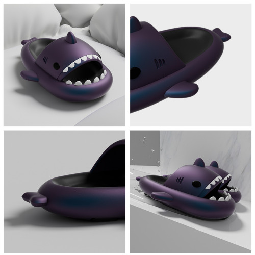 eva鯊魚拖鞋男夏季室內外居家用浴室洗澡厚底耐磨情侶涼拖鞋女 eva鯊魚拖鞋男夏季室內外居家用浴室洗澡厚底耐磨情侶涼拖鞋女