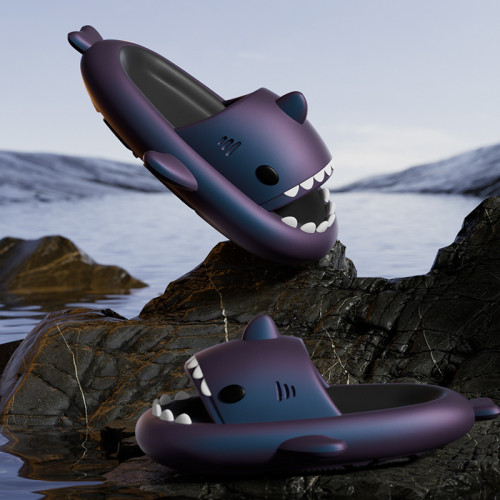 eva鯊魚拖鞋男夏季室內外居家用浴室洗澡厚底耐磨情侶涼拖鞋女 eva鯊魚拖鞋男夏季室內外居家用浴室洗澡厚底耐磨情侶涼拖鞋女