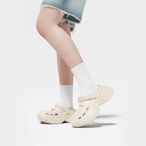 幻影洞洞鞋女夏季新款外穿厚底增高透氣防滑戶外軟底包頭沙灘涼鞋