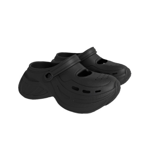 幻影洞洞鞋女夏季新款外穿厚底增高透氣防滑戶外軟底包頭沙灘涼鞋