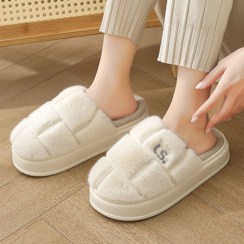 踩屎感棉拖鞋女冬季室內家居保暖防滑情侶家用軟底毛絨拖鞋男冬天 踩屎感棉拖鞋女冬季室內家居保暖防滑情侶家用軟底毛絨拖鞋男冬天