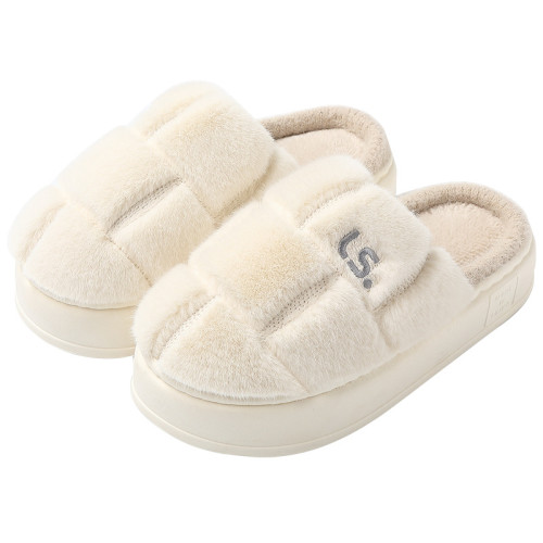 踩屎感棉拖鞋女冬季室內家居保暖防滑情侶家用軟底毛絨拖鞋男冬天 踩屎感棉拖鞋女冬季室內家居保暖防滑情侶家用軟底毛絨拖鞋男冬天