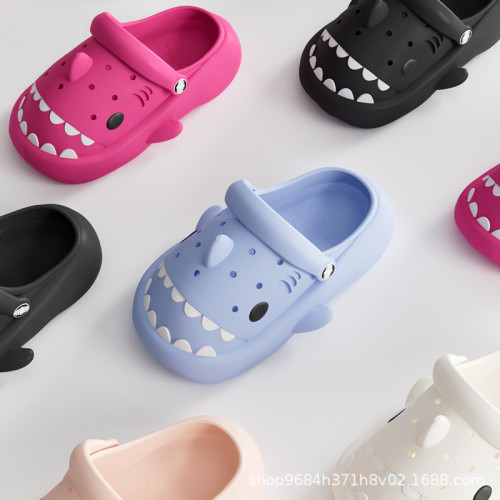 爆款鯊魚洞洞鞋2024新款女士夏季厚底包頭涼鞋可愛沙灘涼拖鞋 爆款鯊魚洞洞鞋2024新款女士夏季厚底包頭涼鞋可愛沙灘涼拖鞋