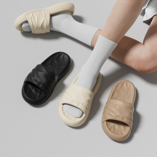 【2代】厚底幾何拖鞋男士夏季外穿防滑靜音浴室洗澡室內家居家用