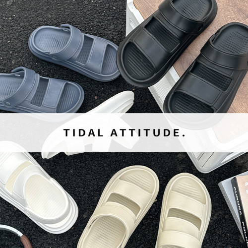 男士踩屎感厚底拖鞋潮流百搭可開車軟底高彈外穿夏季拖鞋沙灘拖鞋 男士踩屎感厚底拖鞋潮流百搭可開車軟底高彈外穿夏季拖鞋沙灘拖鞋