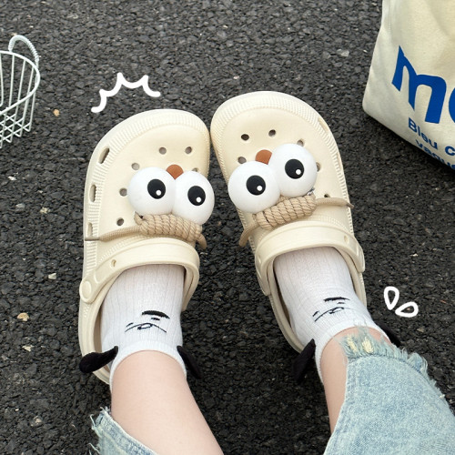 eva洞洞鞋女款2025新款沙灘防滑防臭踩屎感包頭拖鞋女款夏季外穿 eva洞洞鞋女款2025新款沙灘防滑防臭踩屎感包頭拖鞋女款夏季外穿