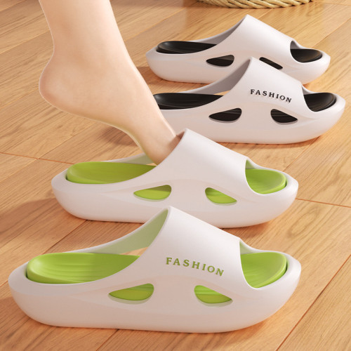 踩屎感拖鞋男式夏季外穿2024新款室內家居厚底防滑防臭男士涼拖鞋