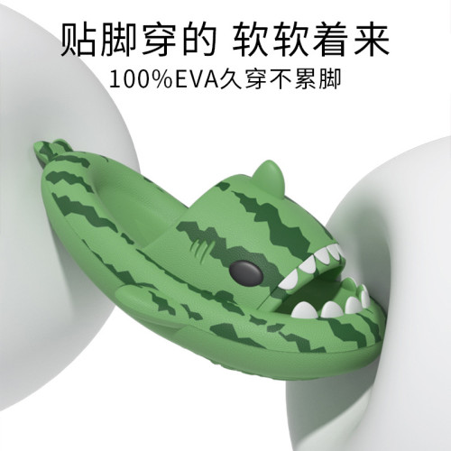 小鯊瓜拖鞋男士夏季室內厚軟底卡通拖鞋防滑透氣鯊魚涼拖鞋女外穿 小鯊瓜拖鞋男士夏季室內厚軟底卡通拖鞋防滑透氣鯊魚涼拖鞋女外穿